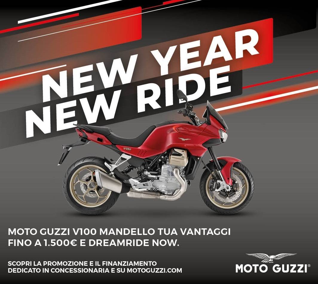 Promo Moto Guzzi V100 Mandello New Year New Ride Post IG