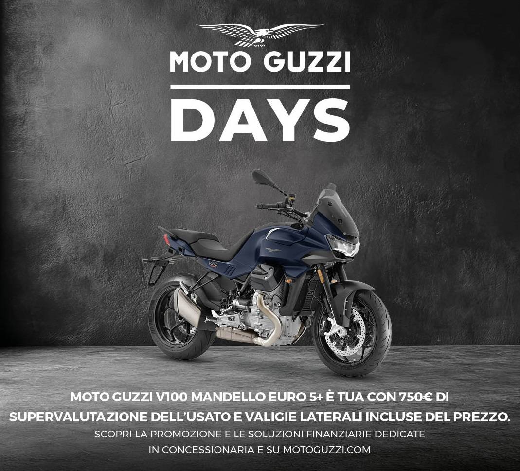 Promo Moto Guzzi V100 Mandello Open Doors - Post IG APRILE 2025