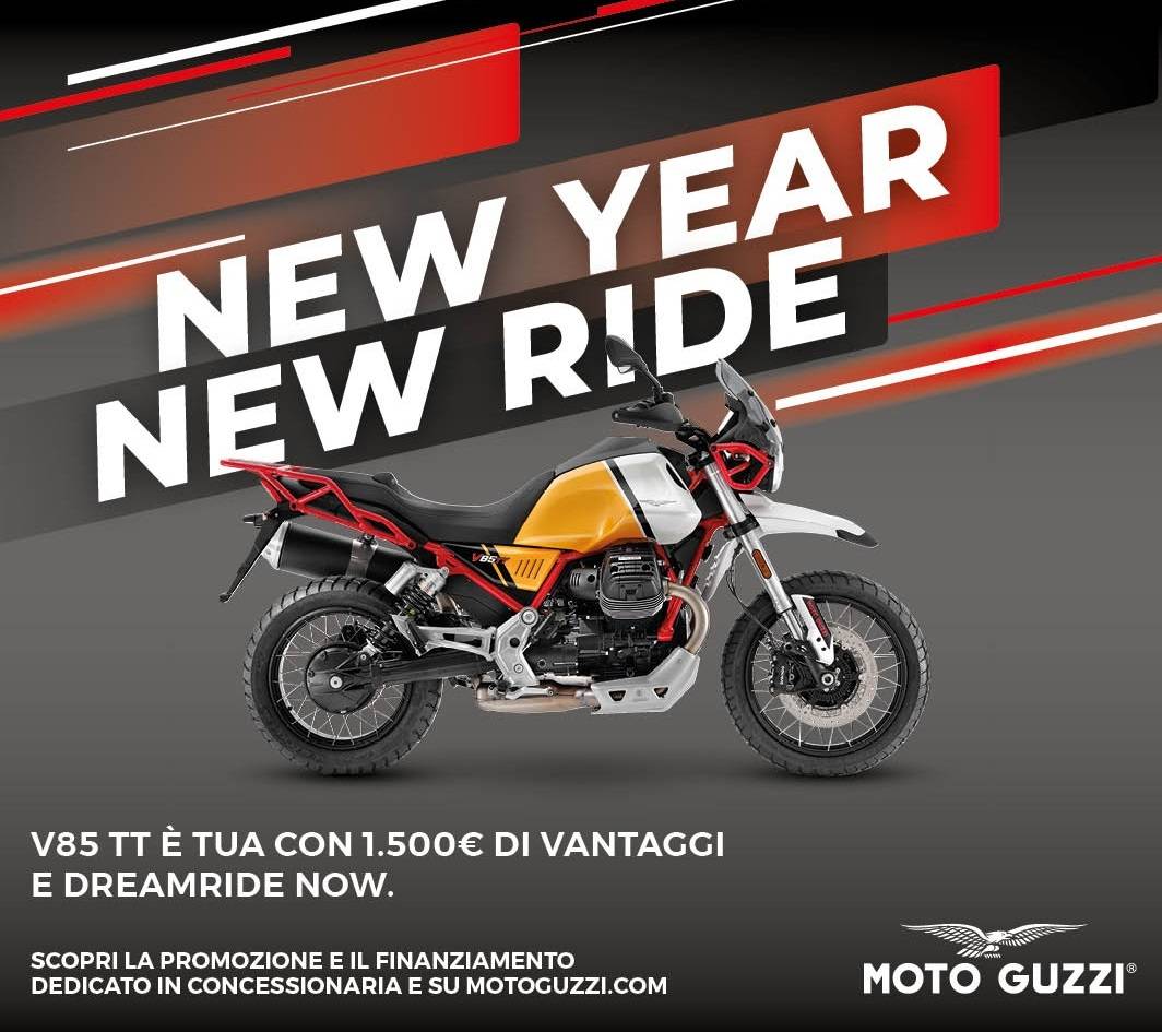 Promo Moto Guzzi V85TT New Year New Ride Post IG