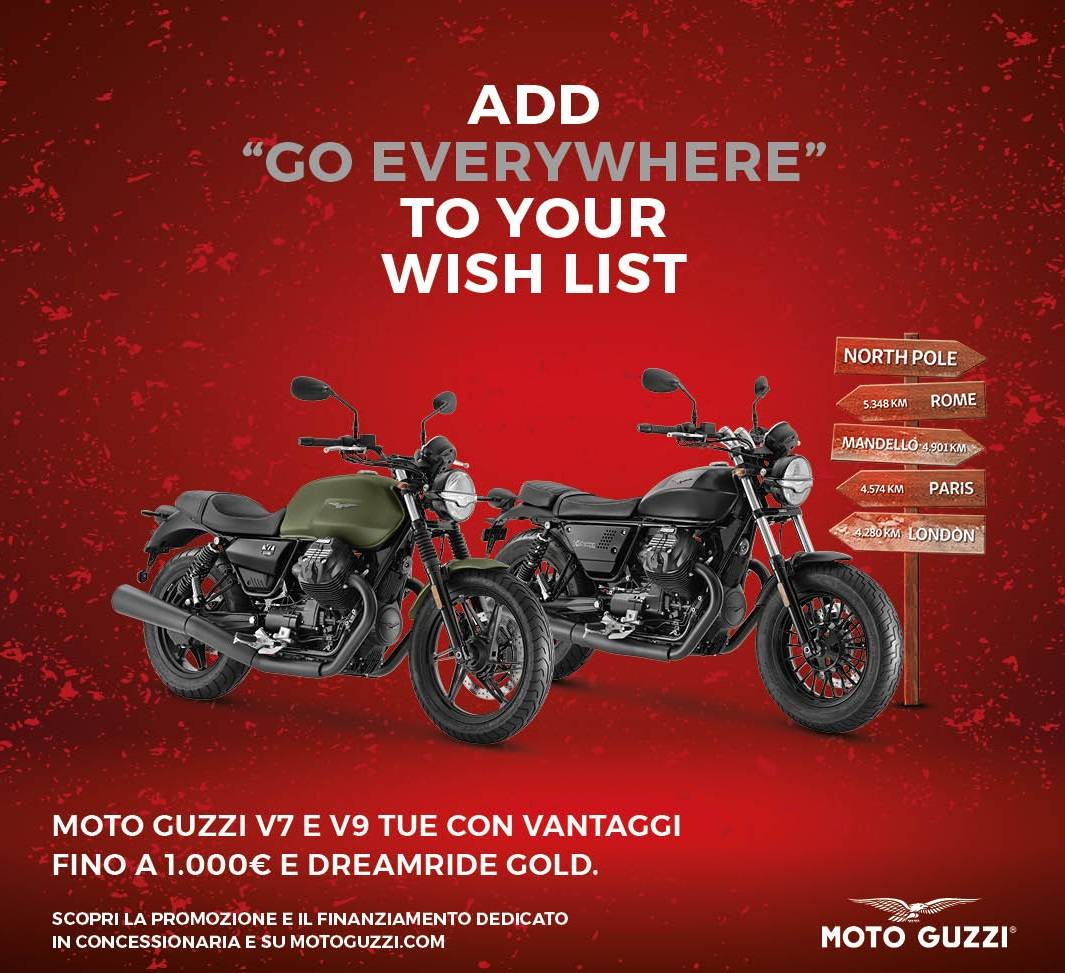 Promo Moto Guzzi XMAS V7 e V9 Post IG