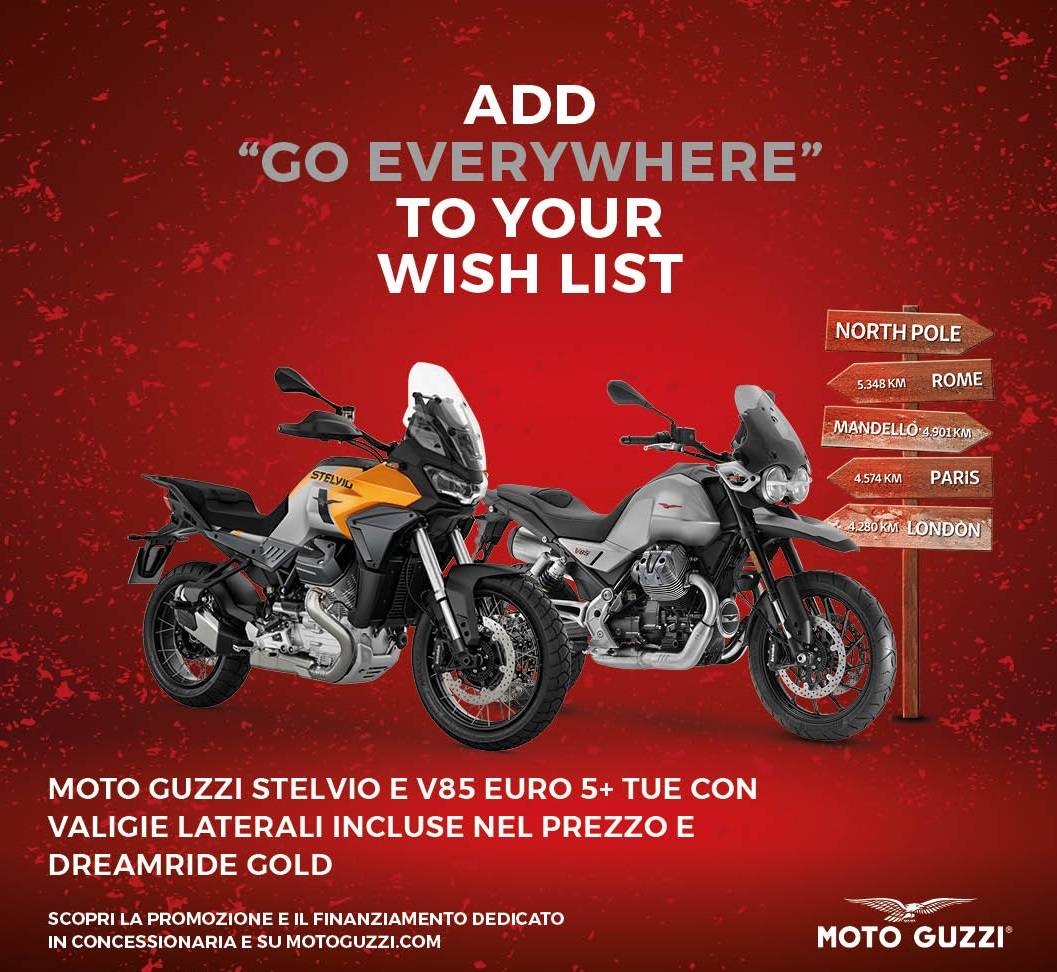 Promo Moto Guzzi XMAS Stelvio e V85 Post IG