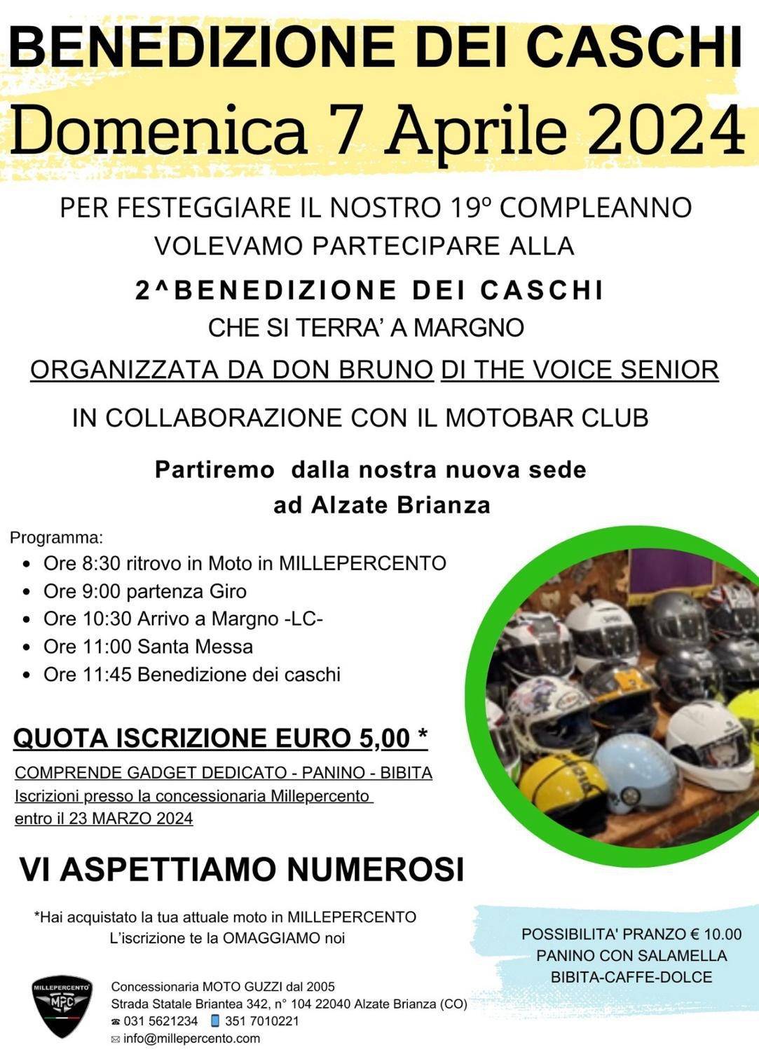 locandina Benedizione caschi