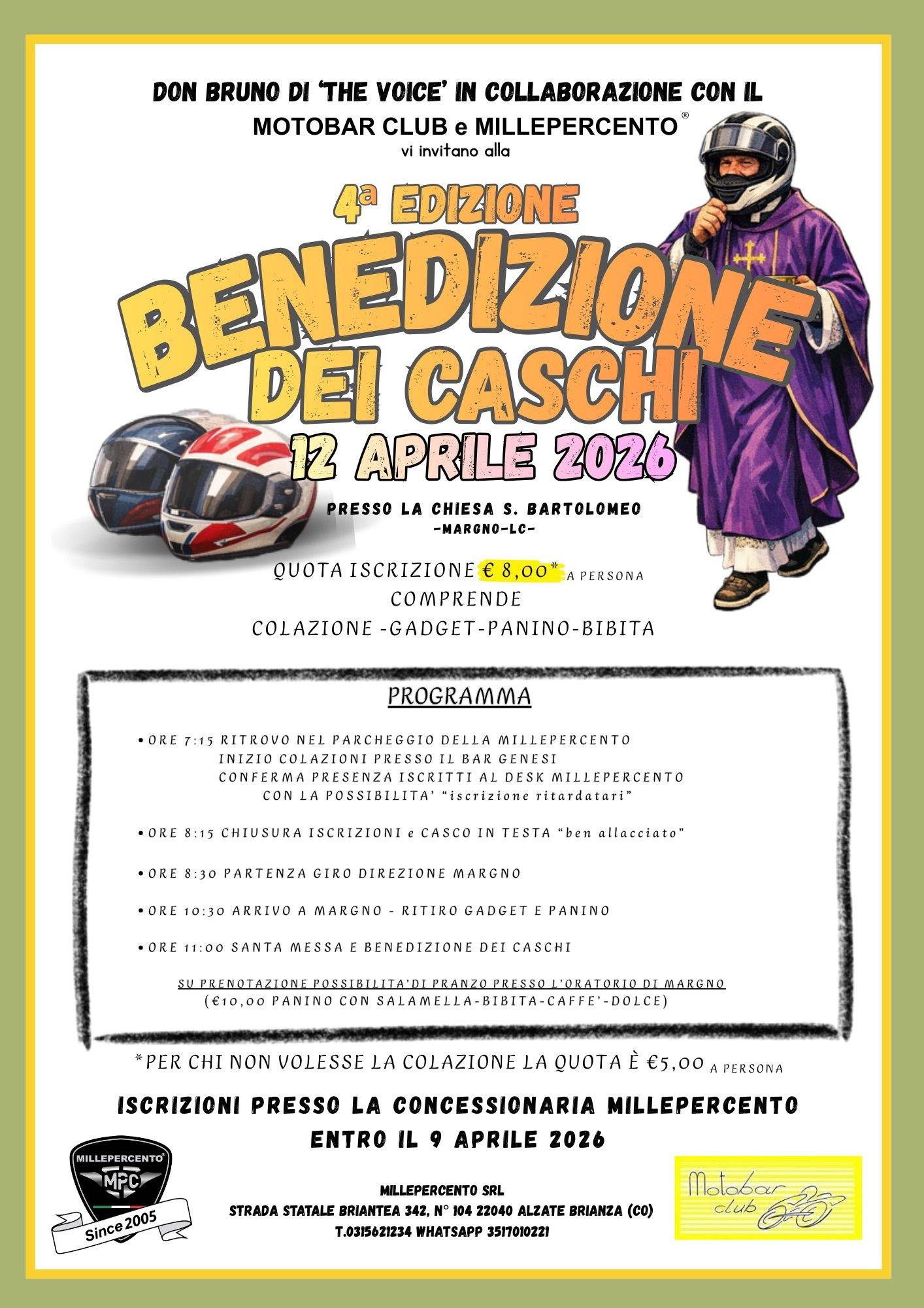BENEDIZIONE CASCHI 2026